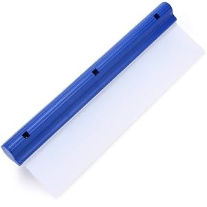 Car Squeegee 12 Inch Flexible T-Bar Water Blade, Silicone, Blue | Squeegee for