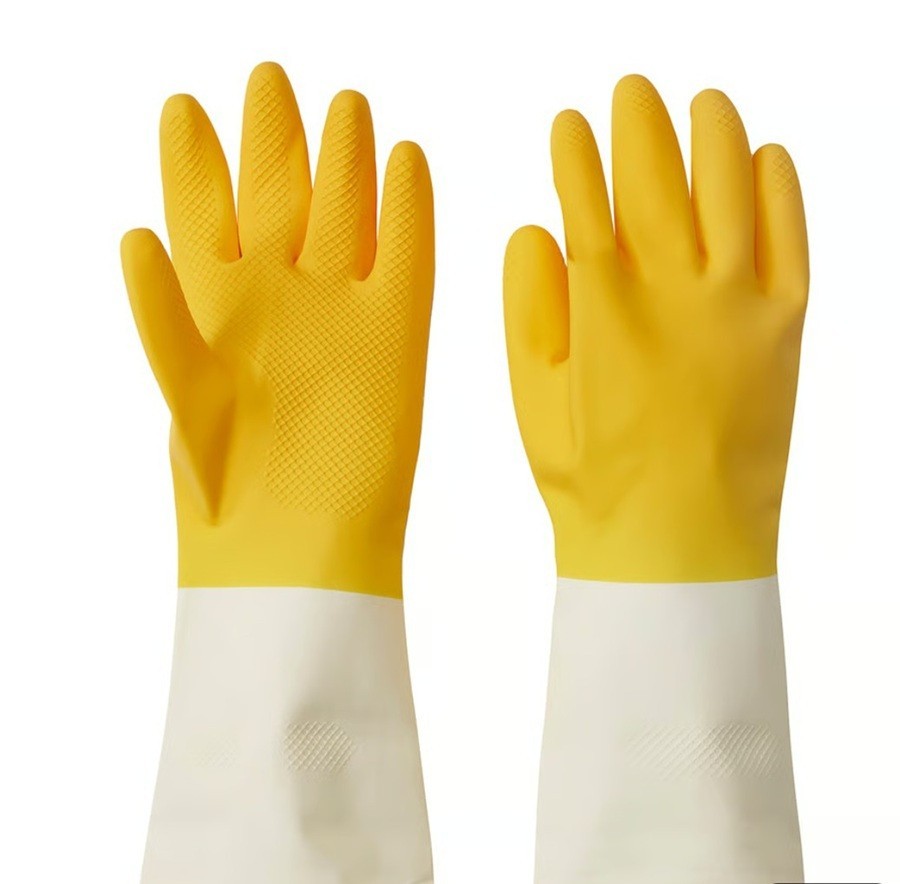 New IKEA RINNIG Yellow Cleaning Gloves Size M
