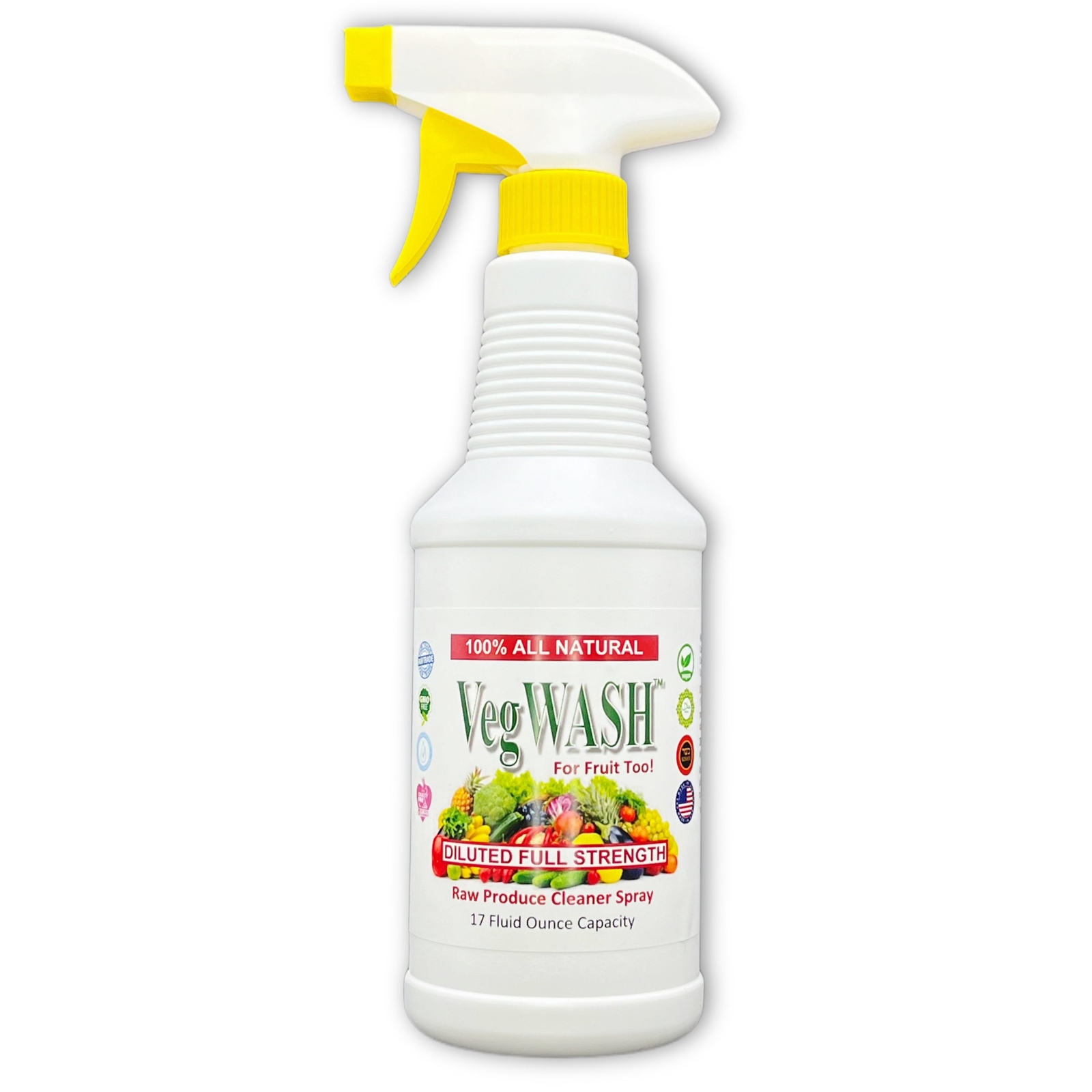 VegWASH™ Raw Produce Cleaner (Scented) – Just Add Water for 16.9 Fl Oz Spray