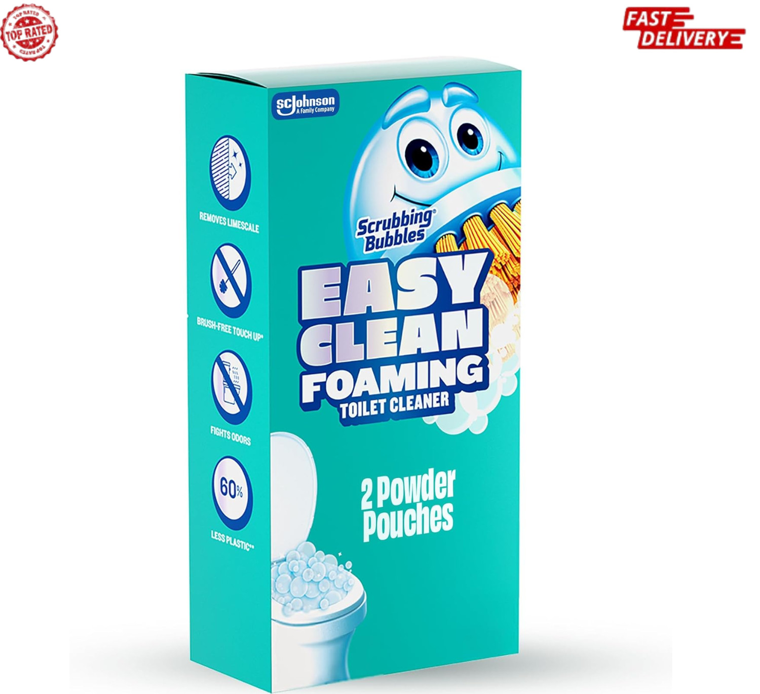 Scrubbing Bubbles Easy Clean Foaming Toilet Bowl Cleaner, Easy Drop In Pow