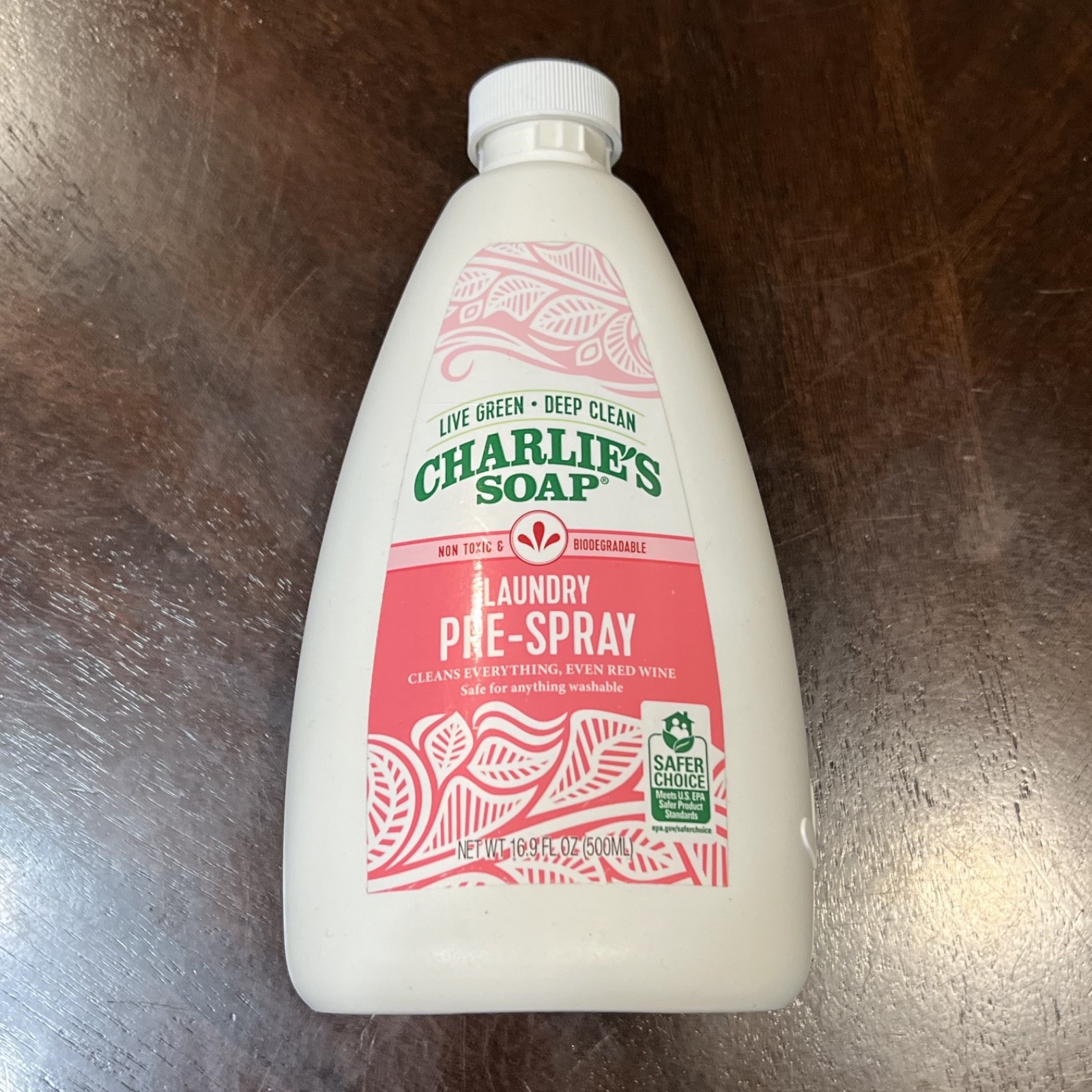 Brand New & Sealed Charlie’s Soap Laundry Pre-Spray 16.9 fl oz (500 ml) Refill