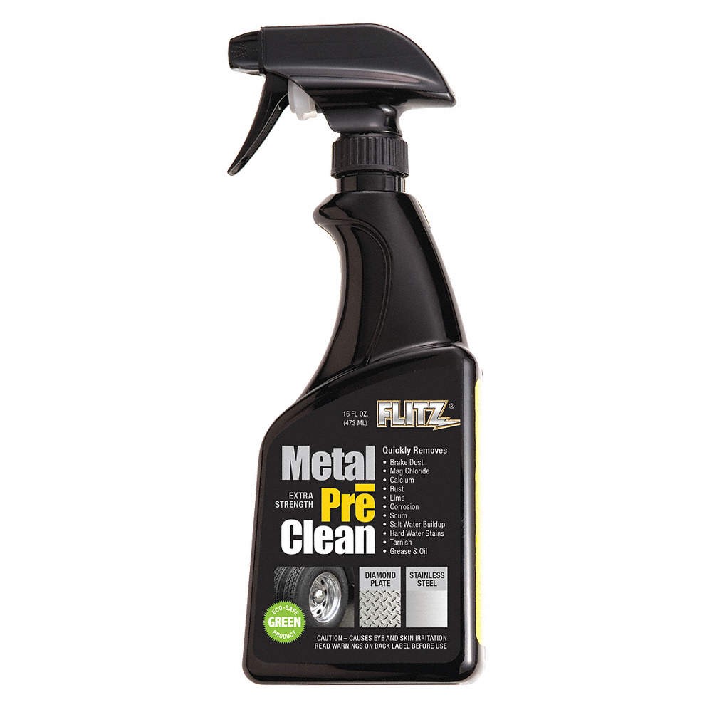 FLITZ PREMIUM POLISHING PRODUCTS Metal Pre Clean, 16 oz. Spray 5GVA2