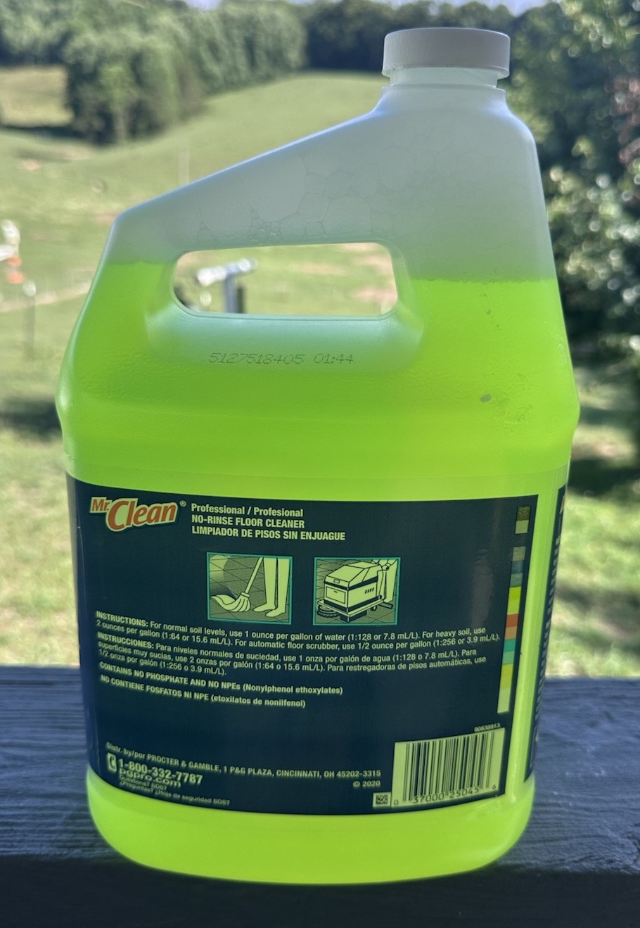 Floor Cleaner from Mr. Clean Professional, No-Rinse Ready to Use Cleaner 3.78 L