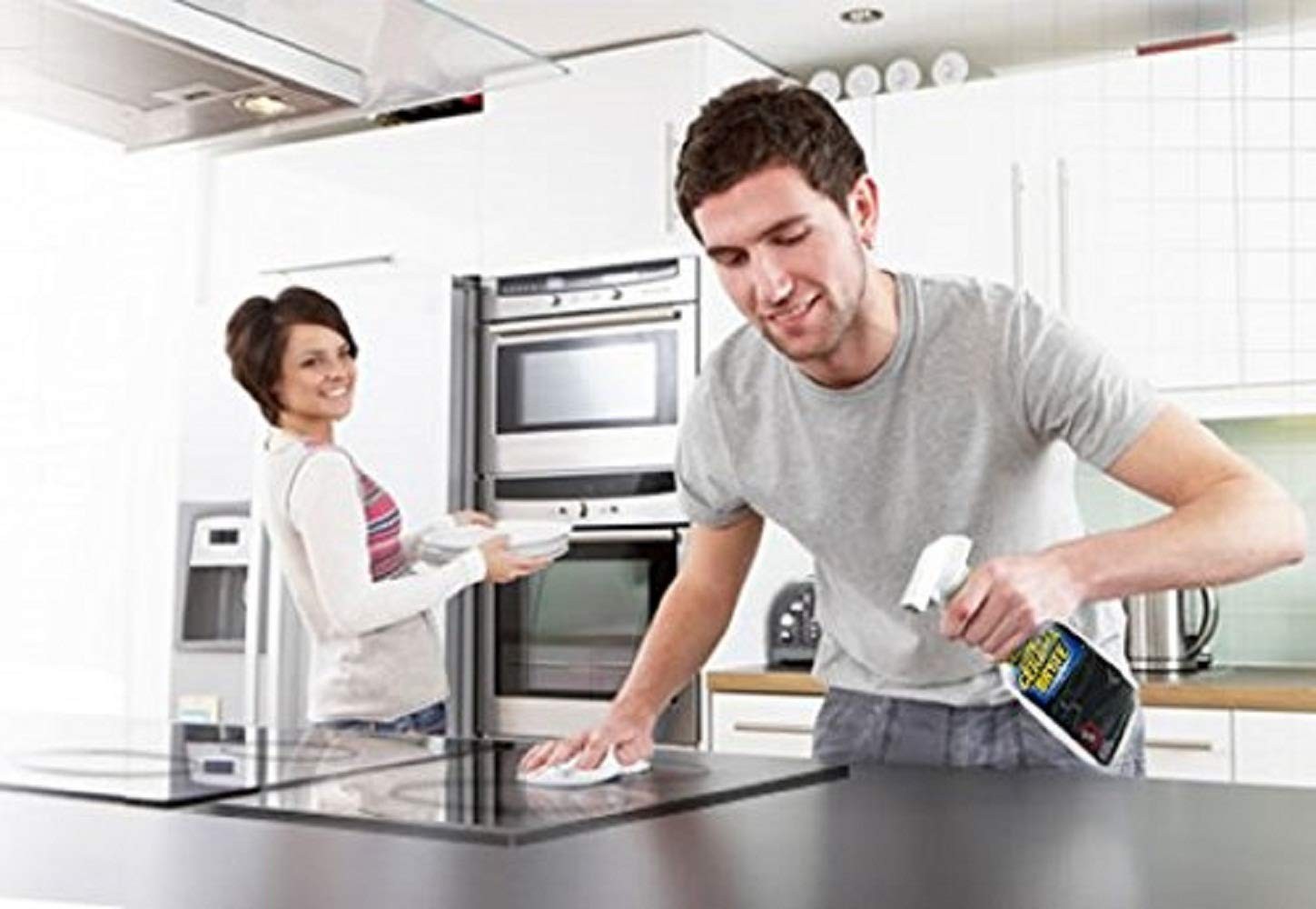 Cerama Bryte 28121 Cooktop Scraper and Pad Combo