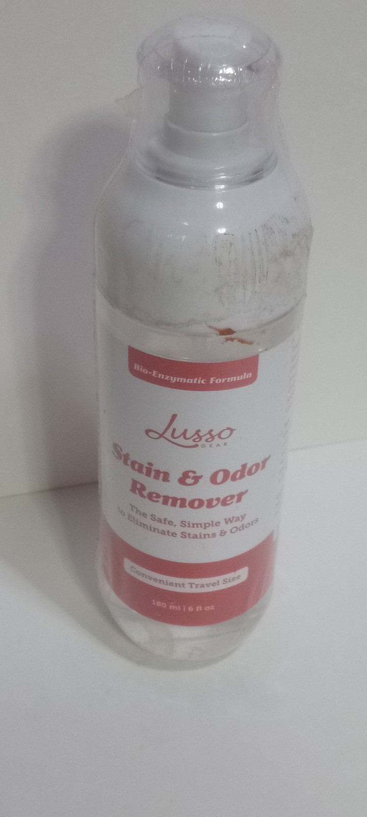 Lusso Gear Stain & Odor Remover Bio-Enzymatic Pet Mess Travel Size 6 fl oz