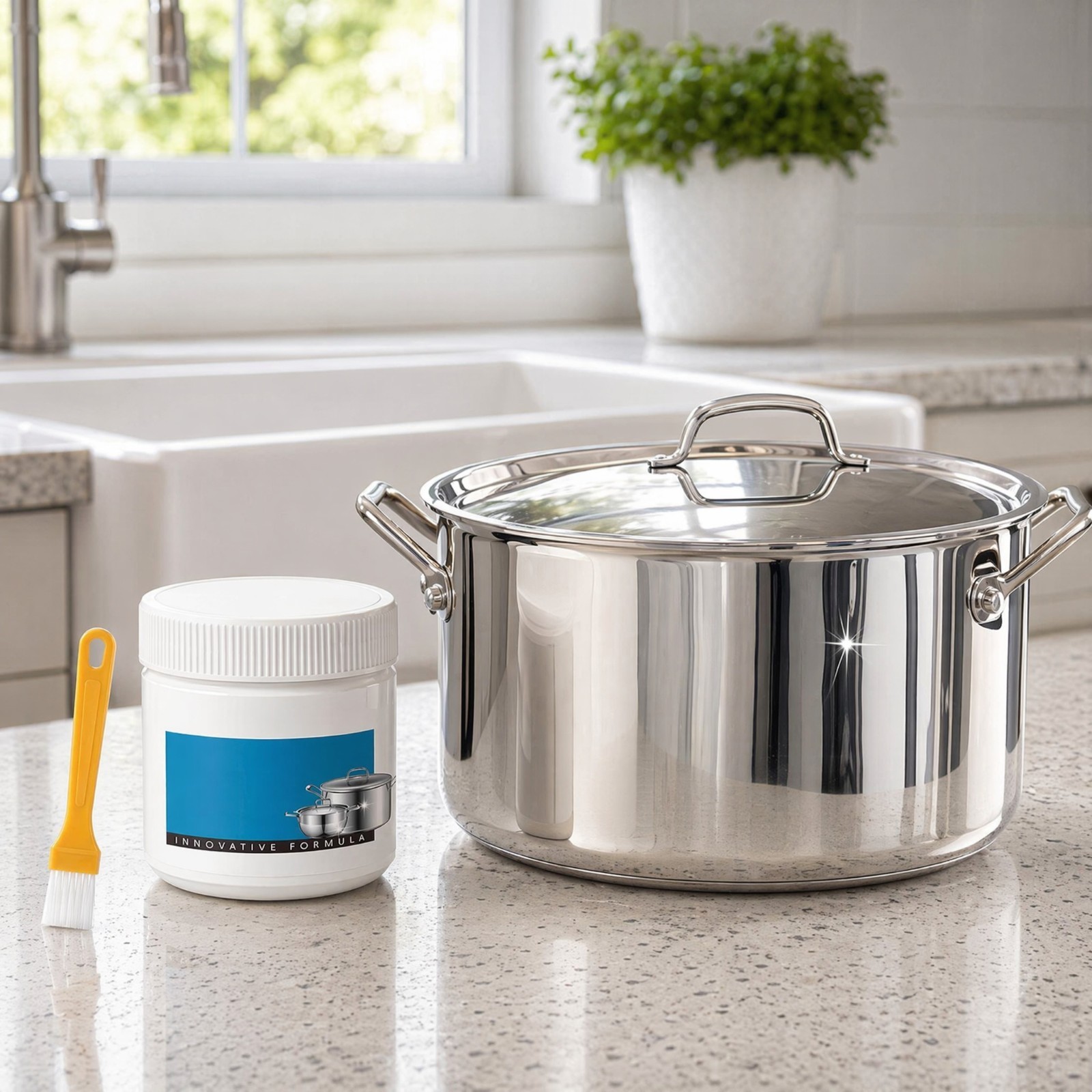 Burnt Residue Remover Paste Stainless Steel Pot Pan Cleaner Cookware Rust Stain