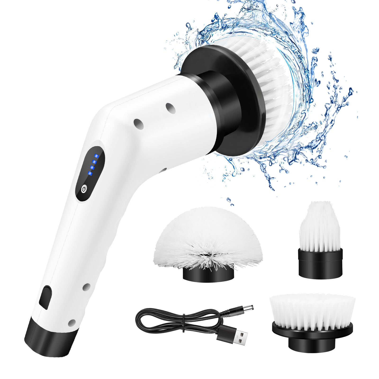 Electric Spin Scrubber Cordless Bath Tub Power Scrubber Floor Cleaning Brush