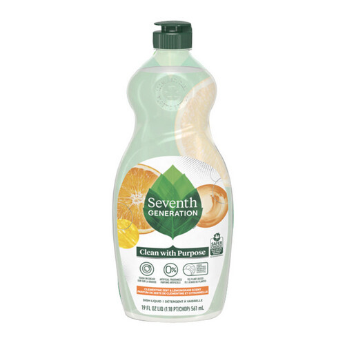 Dishwash Lemongrass Clementine 19 Oz(Case Of 6) By Seventh Generation