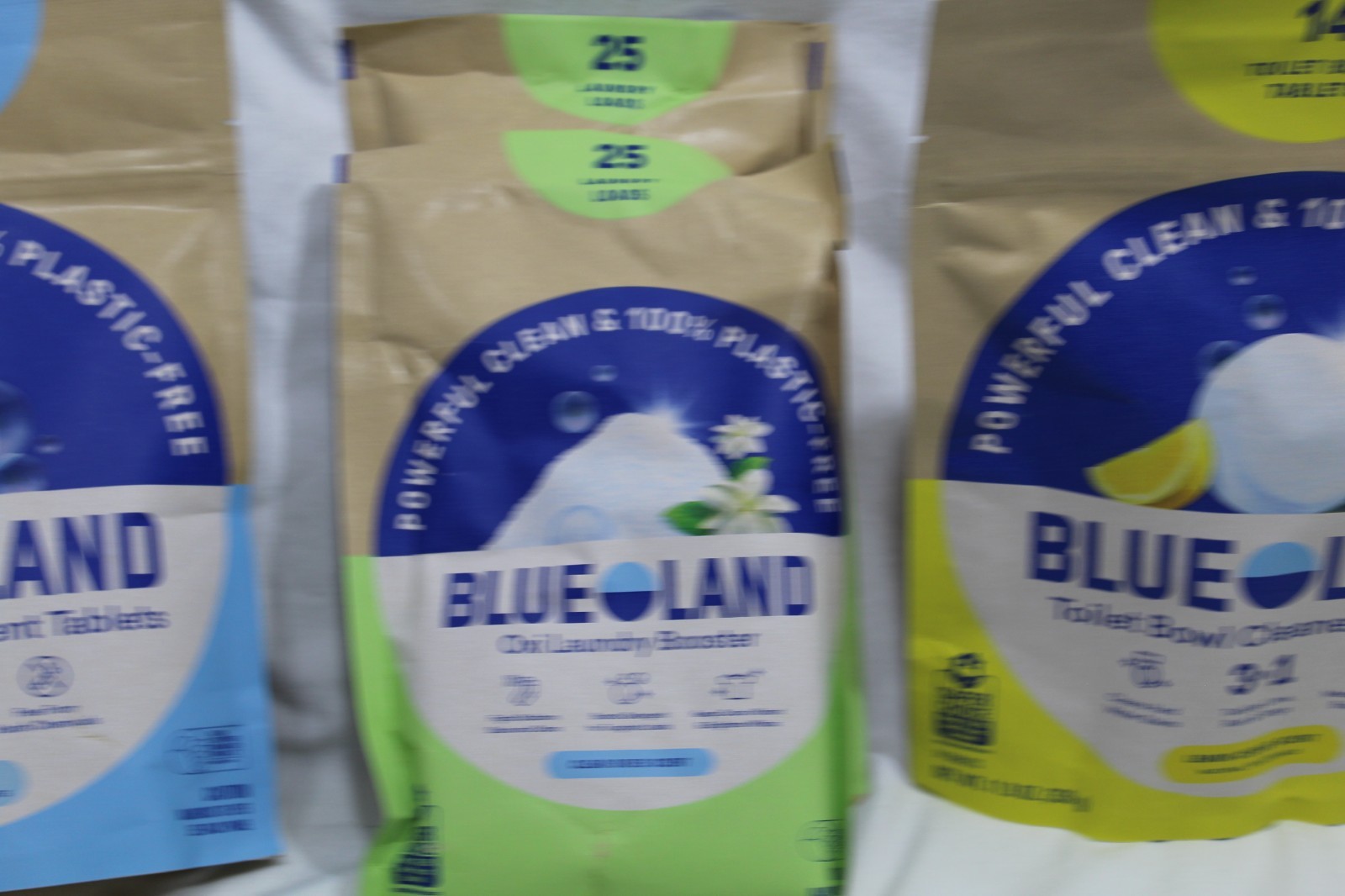 Lot of Blueland Dishwasher, Laundry, Toilet Bowl Cleaner and Oxi Laundry Boost