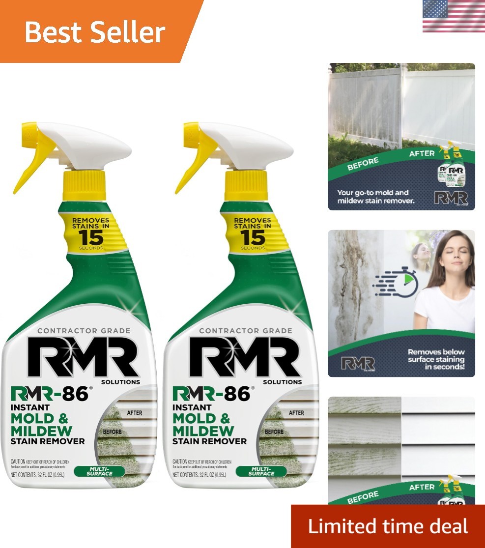 32 oz RMR-86 Mold and Mildew Stain Remover Spray – Effective & Safe Formula