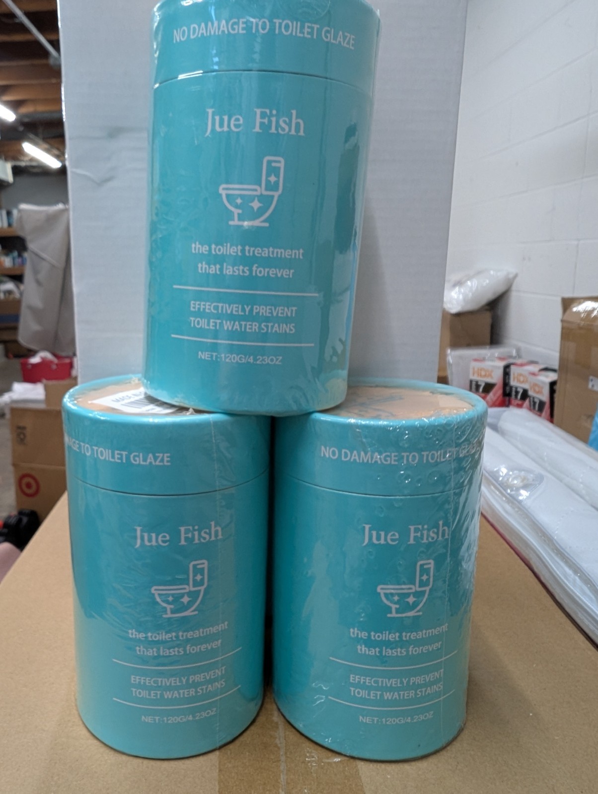 Jue Fish Toilet Cleaning Treatment Blocks – 120 g (4.23 oz) Each – 3 Pack