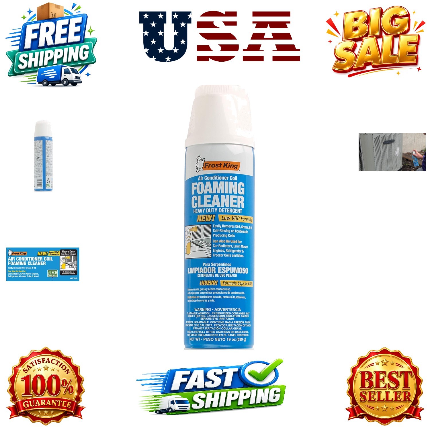 Foam Coil Cleaner, 1.18 Pound Pack of 1, 19 Ounce