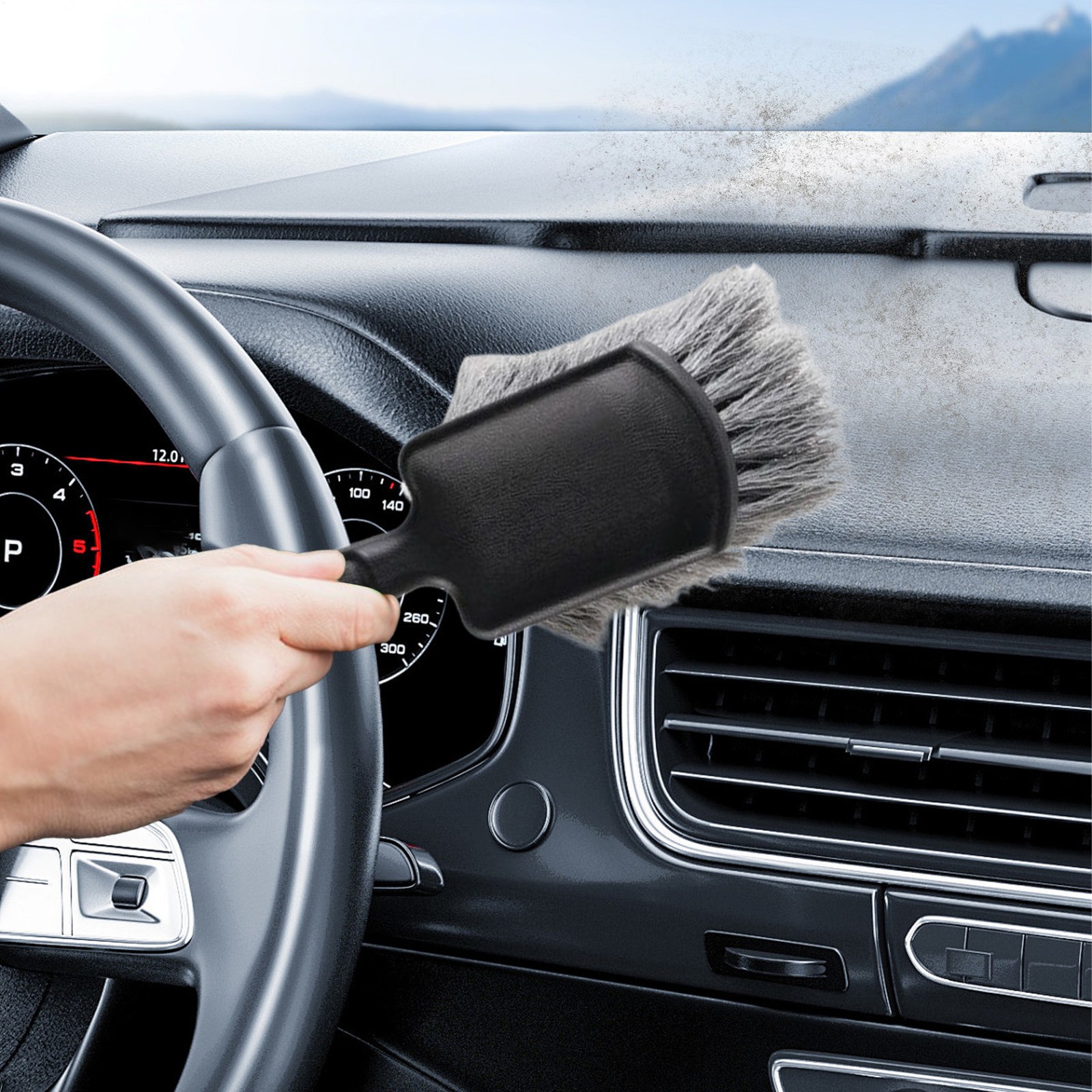 Handheld Tire Cleaning Brush Car Truck Wheel Tire Brush PVC wire Brush