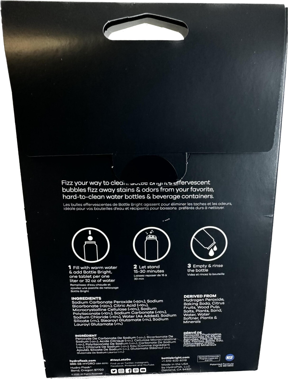 Hydro Flask Natural Cleaning Tablet – 15 Pk (New/Sealed)
