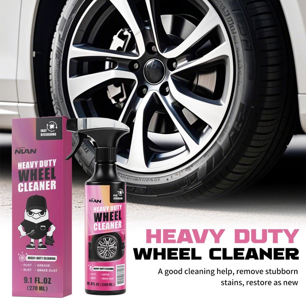 1/2/3PCS Multi-functional Remover Wheel Cleaner Heavy Duty Wheel Cleaner 270ML