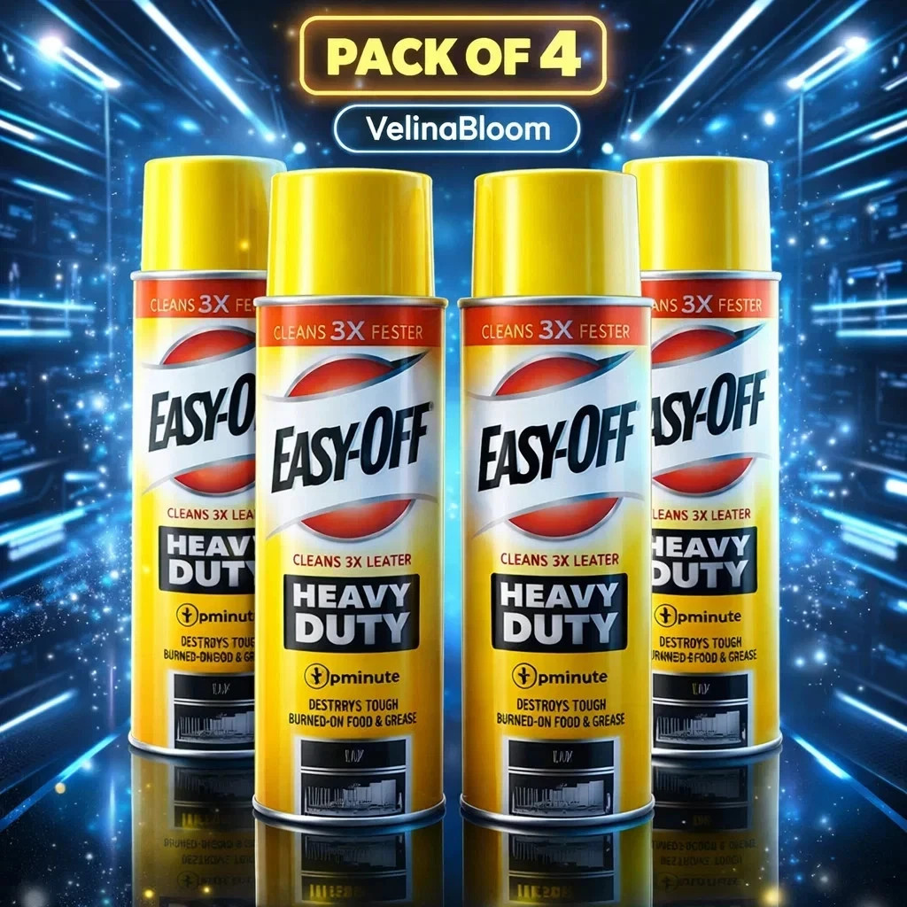 4 X Easy-Off Heavy Duty Oven Cleaner Regular Scent 14.5 oz each, Free Shipping