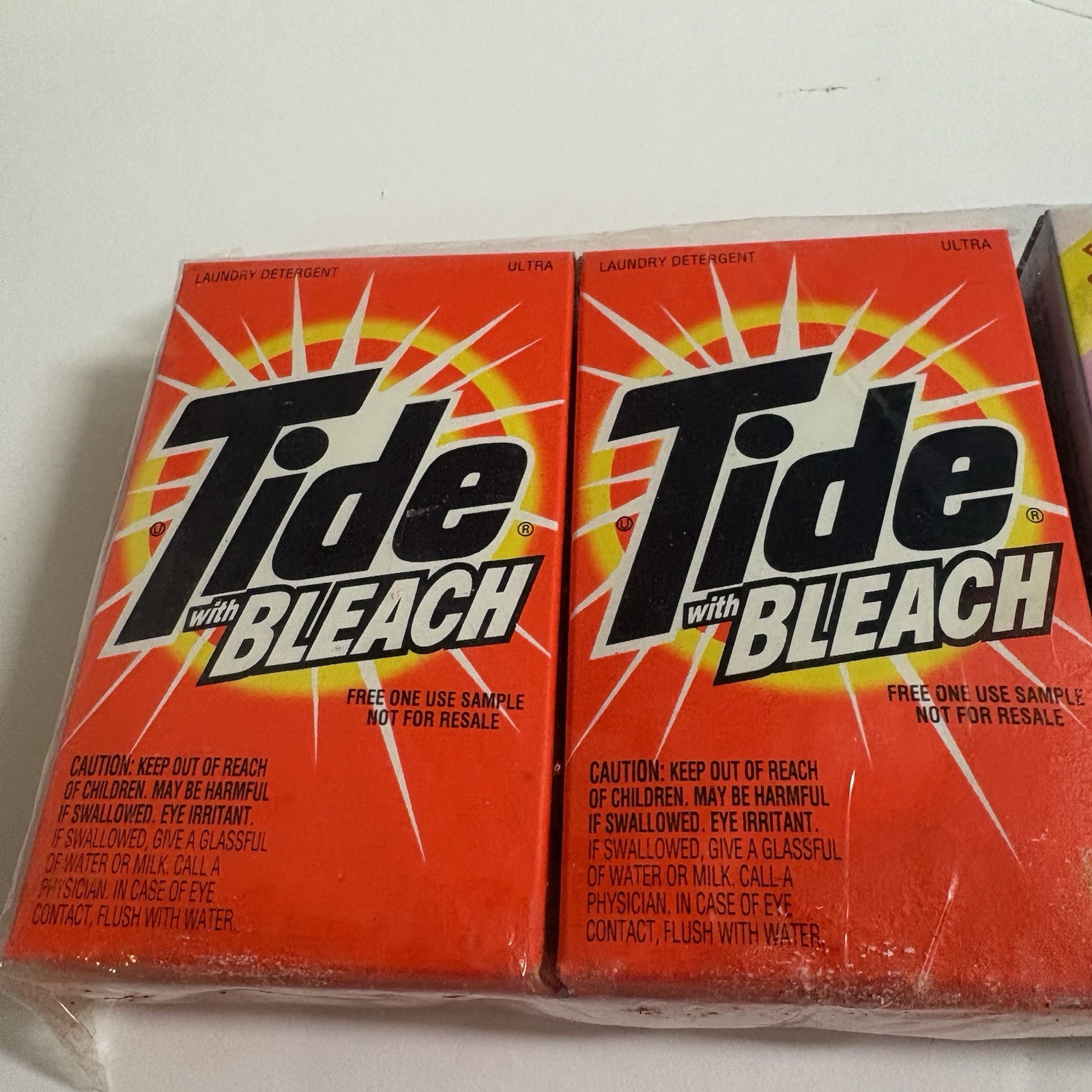 1995 TIDE w/ Bleach Laundry Detergent + DOWNY ULTRA Fabric Softener SAMPLE PACK!