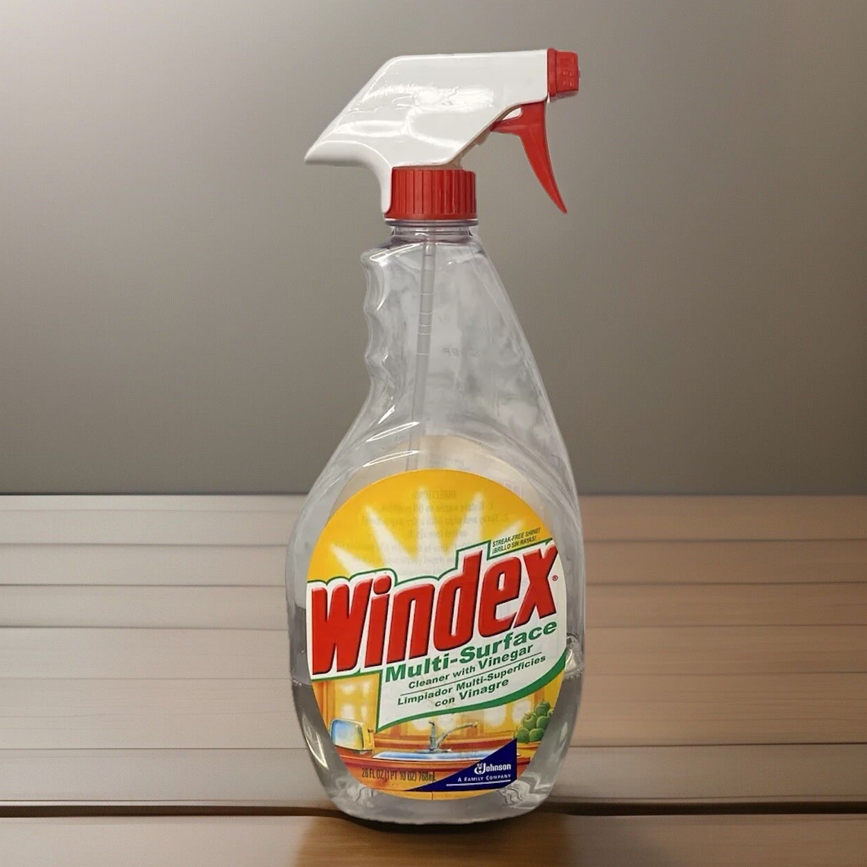Windex Muli-Surface Cleaner with Vinegar 26 Fl Oz 2003 Bottle Prop 30% Full
