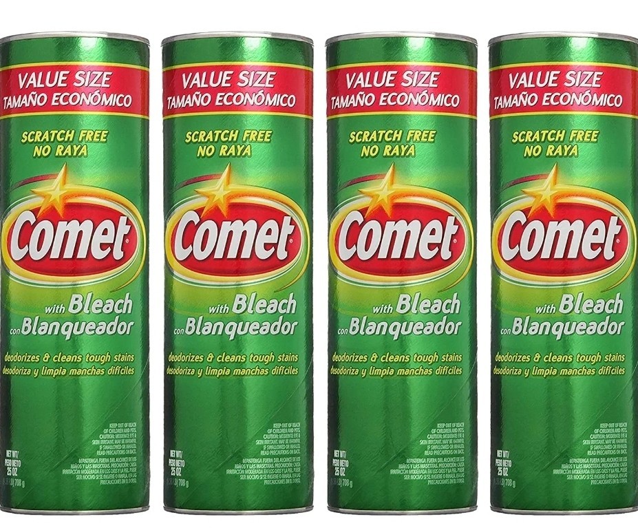Comet set of 4 Pine Scented Powder All-Purpose Cleaner Deodorizer Stain Remover