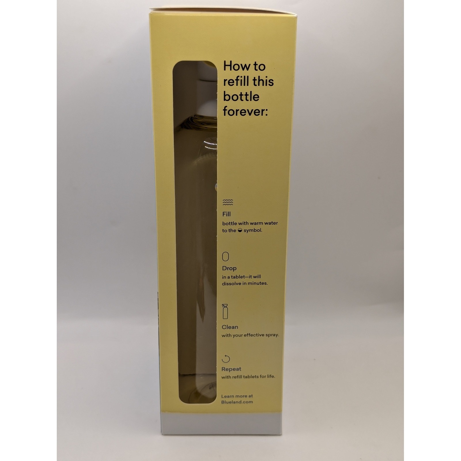 Blueland Multi-Surface Cleaner Starter Set Fresh Lemon 24oz Refillable Bottle