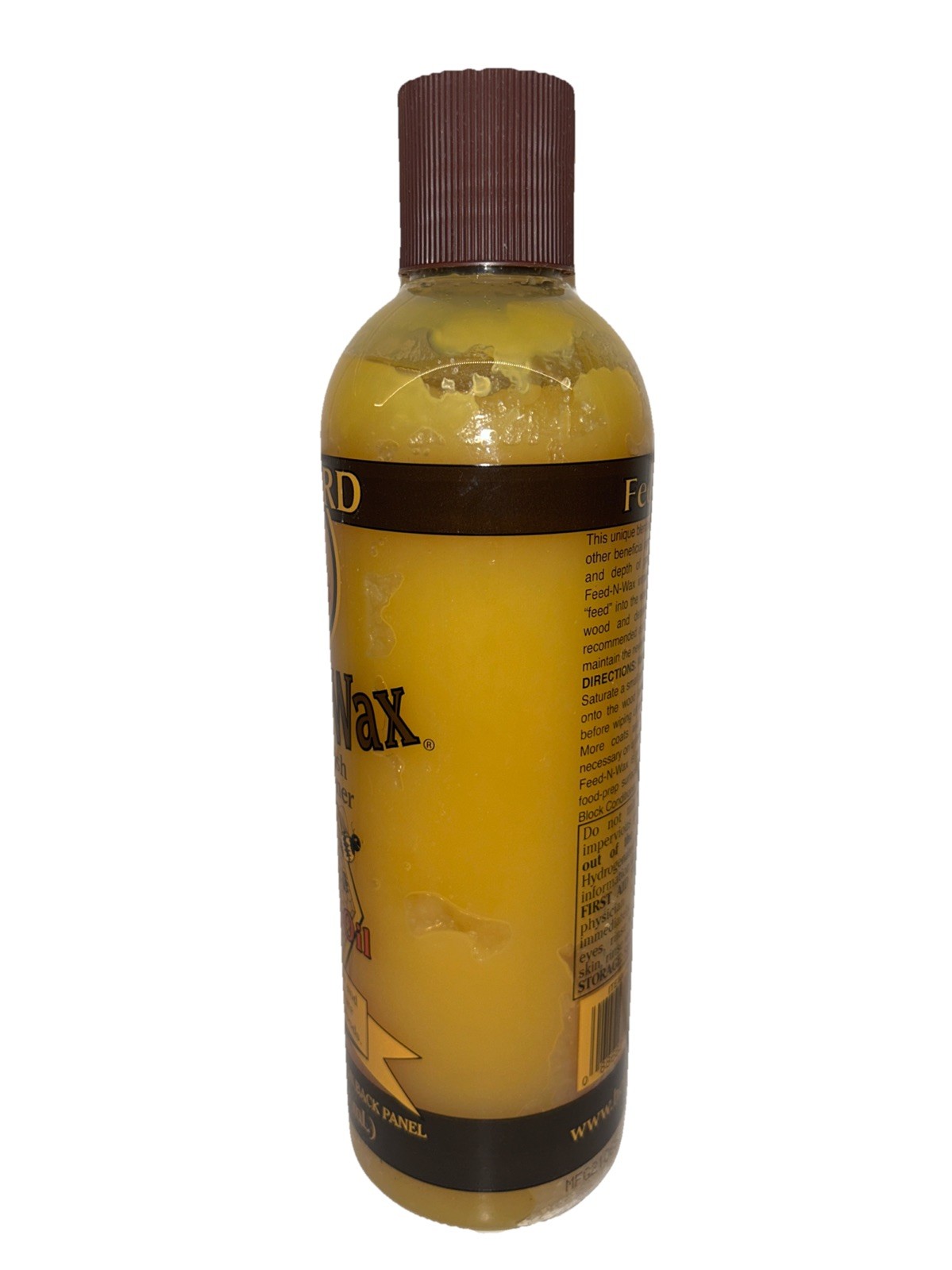 Howard Feed N Wax Wood Polish Conditioner 16oz Clear Beeswax Orange Oil Sealed