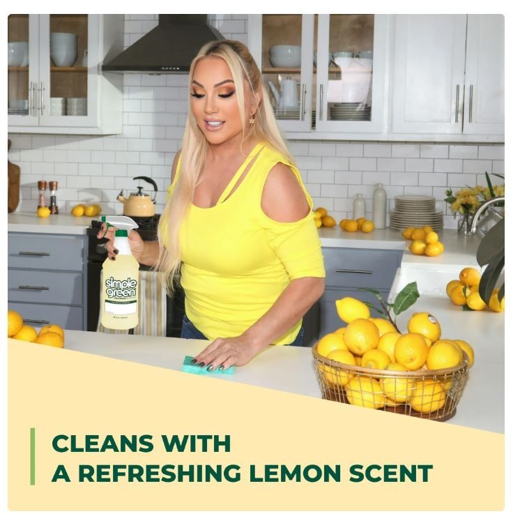Simple Green All-Purpose Cleaner Concentrate Refill, Lemon Scent, 67.6 fl. oz