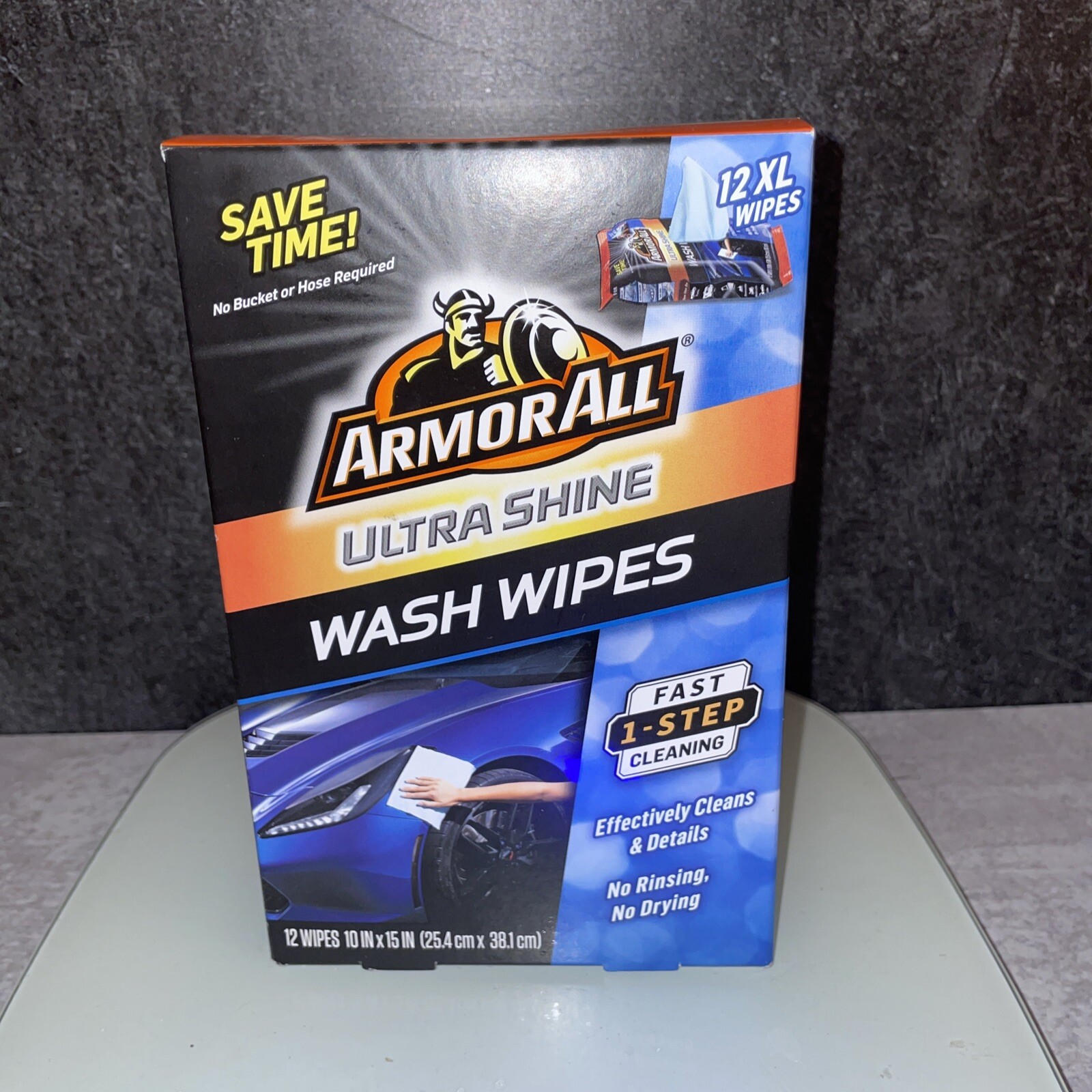 Armor All Ultra Shine Car Wash Wipes Armorall XL Extra Large Cleaning Exterior