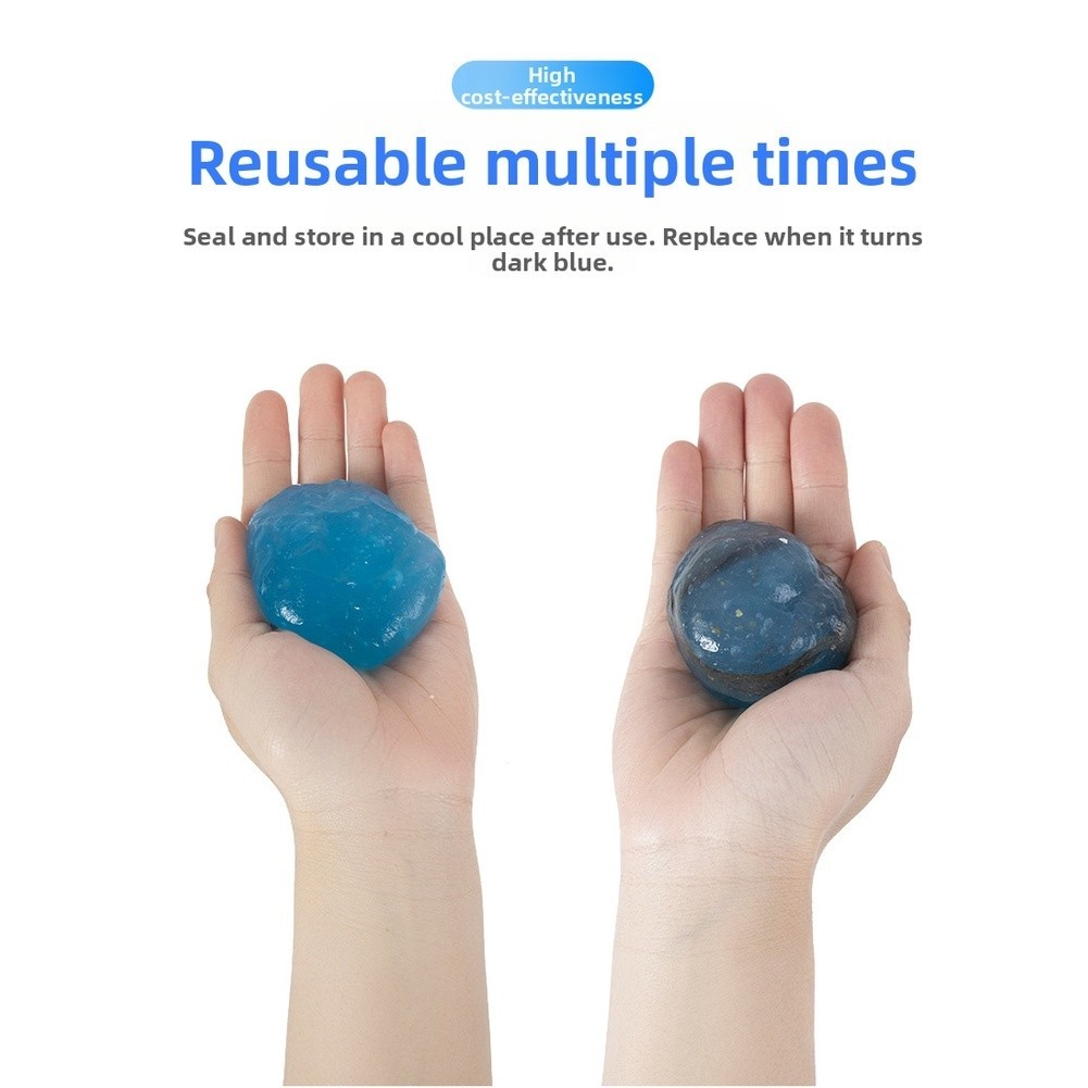 400g 2 Pack Blue Cleaning Slime Large Jar for Car Home and Office Dust Removal