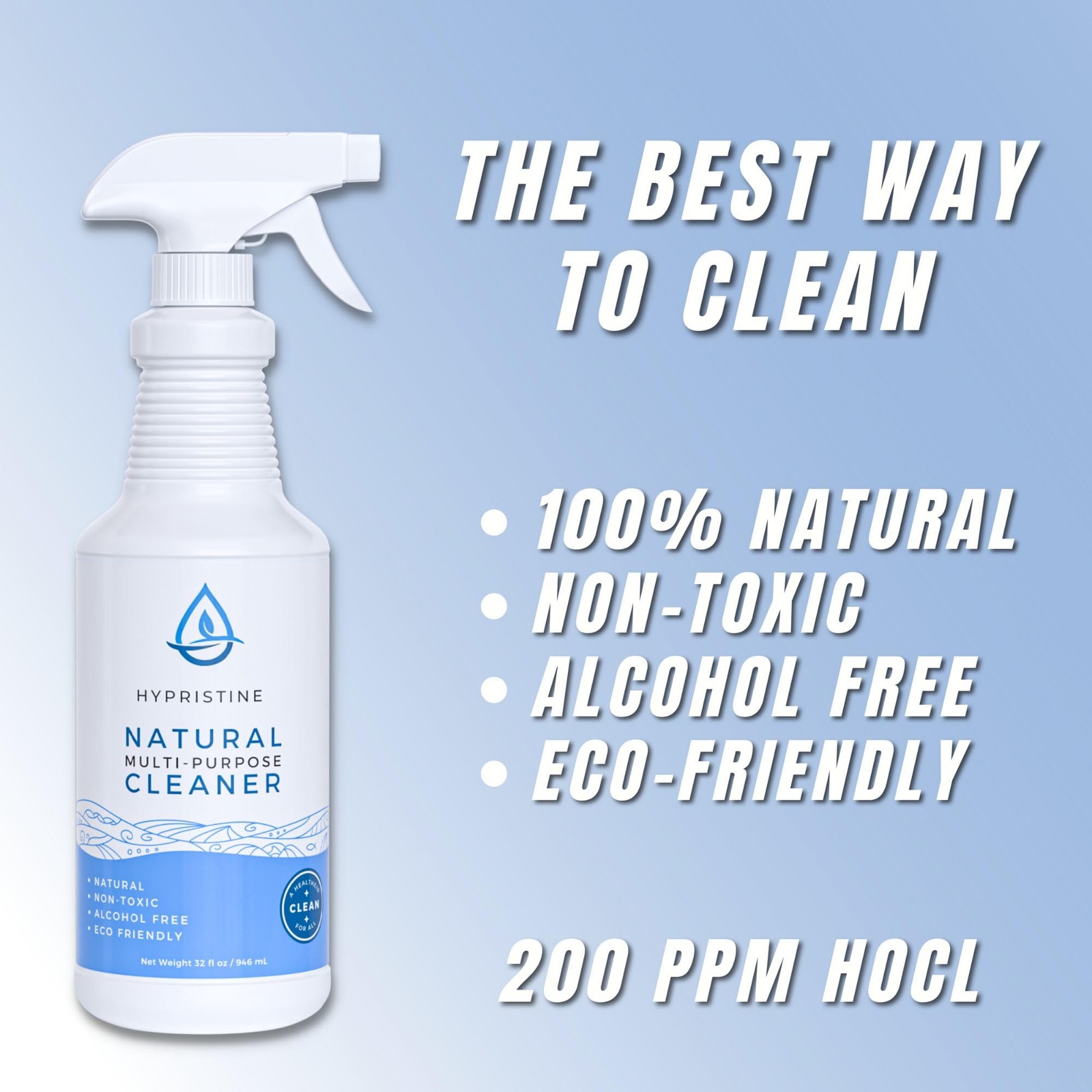 PURE Hypochlorous Acid Spray, Multi-Purpose Cleaner, Superior Shelf Life, 0% …