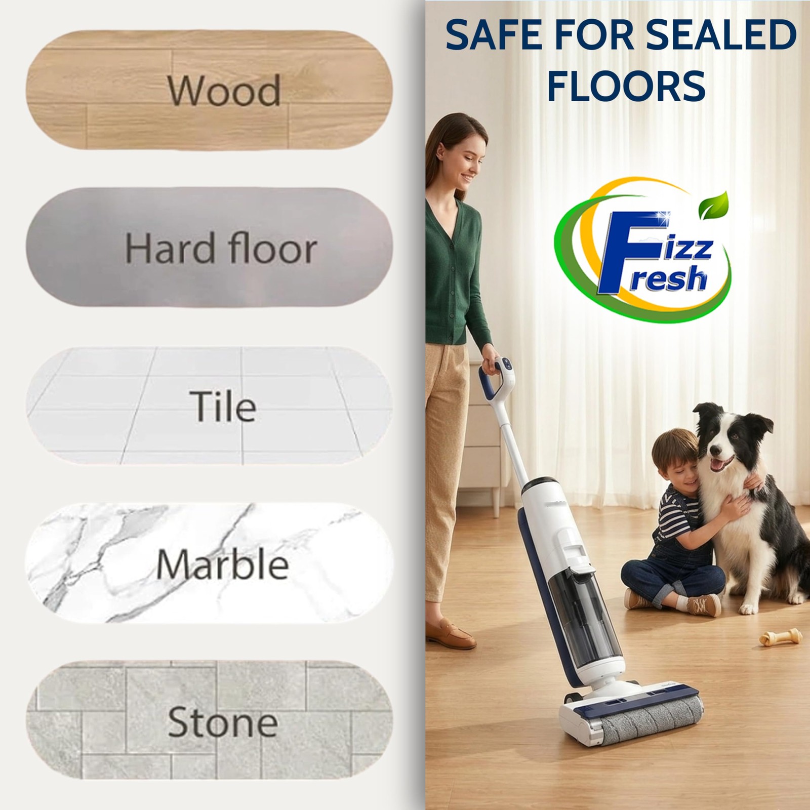 Floor Cleaning Solution Refill with Tineco, 68 fl oz Unscented, Pet Urine Odo…