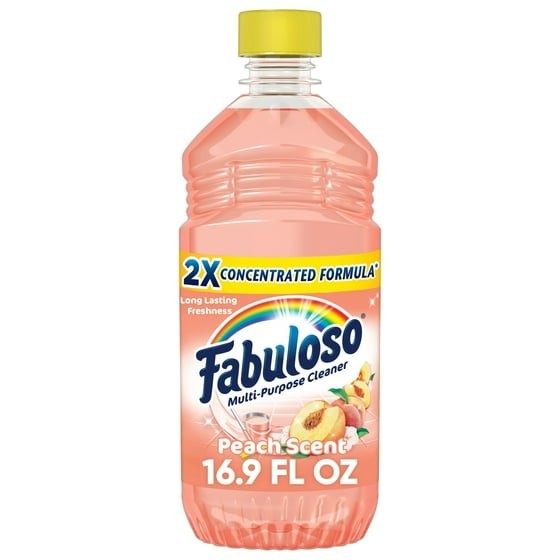 2 Packs Fabuloso 2X Concentrated Multi-Purpose Floor Cleaner Peach 16.9 oz