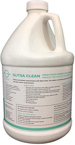 Glitsa Clean Wood Floor Cleaner Concentrate 128 Fl Oz pH Neutral Safe for Pets