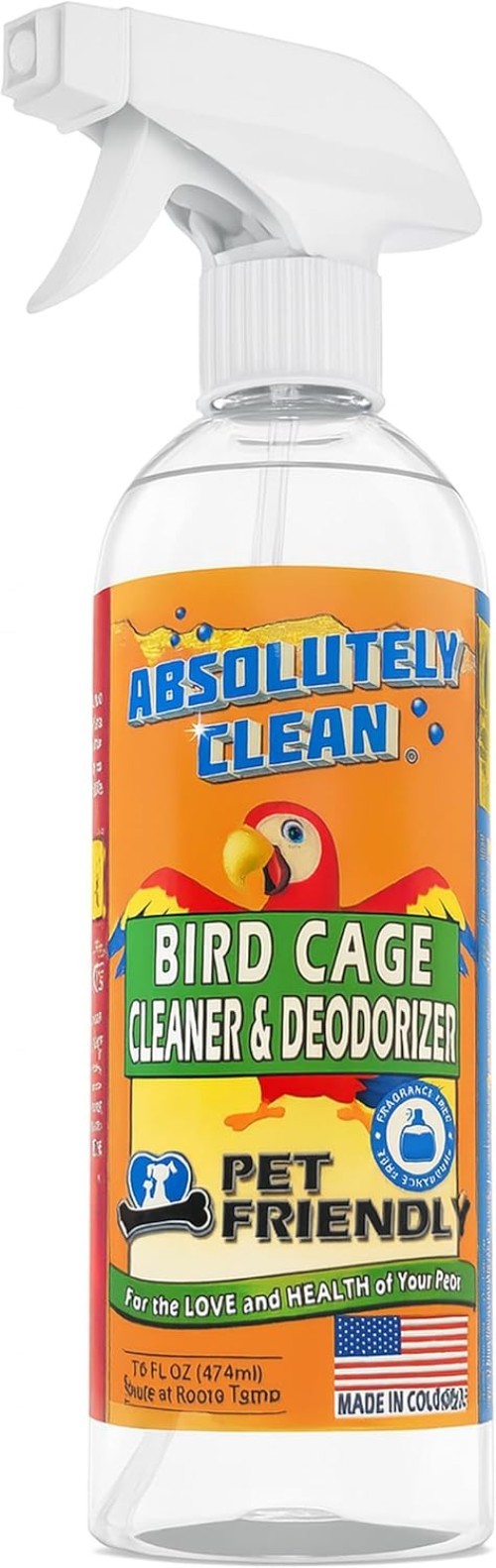 Amazing Bird Cage Cleaner and Deodorizer – Just Spray/Wipe – Safely & Easily …