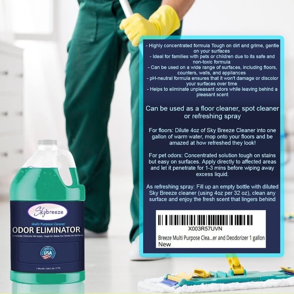 Multi Purpose Cleaner Pet Odor eliminator – pH Neutral Strong Odor Floor Cleaner