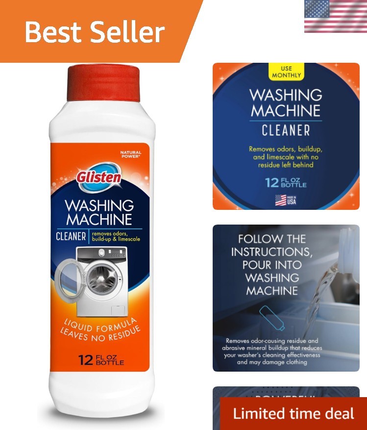 Washing Machine Cleaner, Helps Remove Odor, Buildup, and Limescale, Fresh Sce…