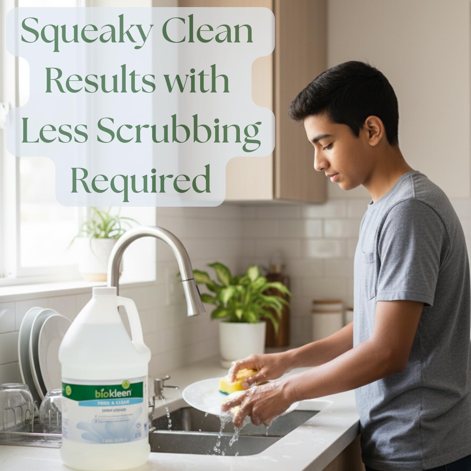 Free & Clear Dish Soap Dish Liquid, Dishwashing Cleaner, EcoFriendly, NonTox…