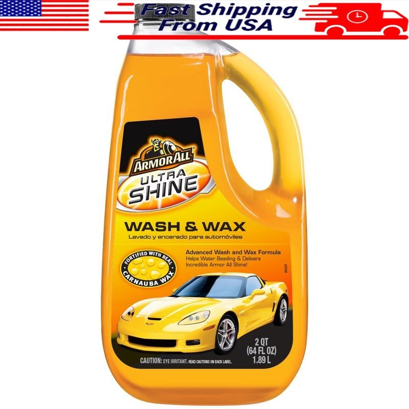 64 FL OZ Car Wash Wax Easy Clean Mirror Shine Non-Corrosive UV Resistant New