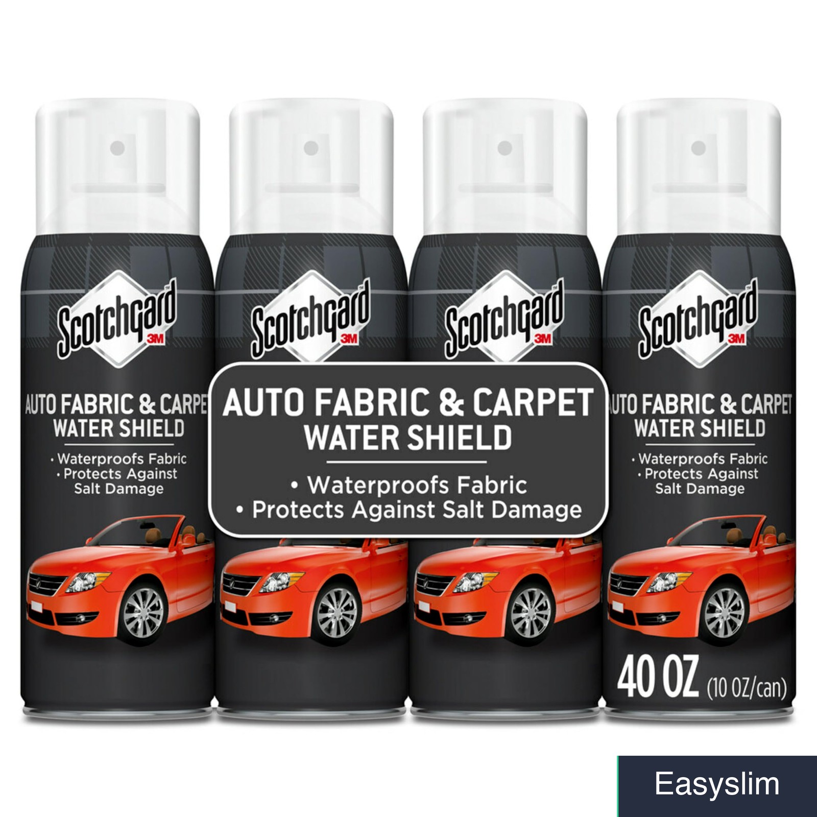 Auto Fabric Carpet Water Repellent Shield 40 oz (4-Pack Spray Cans)