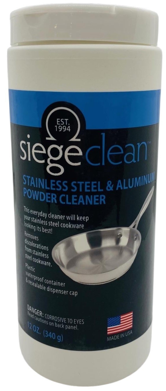 Siege Stainless Steel & Aluminum Powder Cleaner, 12 oz, Made in USA, P-11P