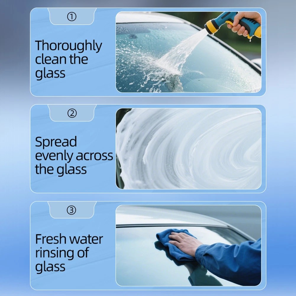 Qifor Glass Cleaner,Qifor Car Oil Film Cleaner Glass Guard,Automotive Oilfilm A
