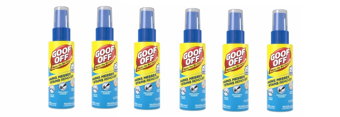 Goof Off FG705 Heavy Duty Water Based Stain Remover 4 oz Pump Spray Bottles