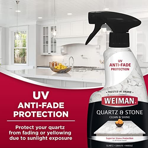 Weiman Quartz Countertop Cleaner and Polish (2 Pack) Clean and Assorted Sizes