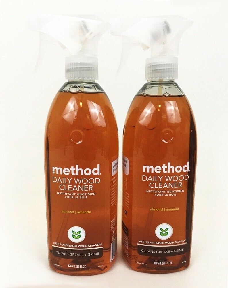 Method Daily Wood Cleaner Almond Scent Lot 2 – 28 fl oz Plant Based Wood Cleaner