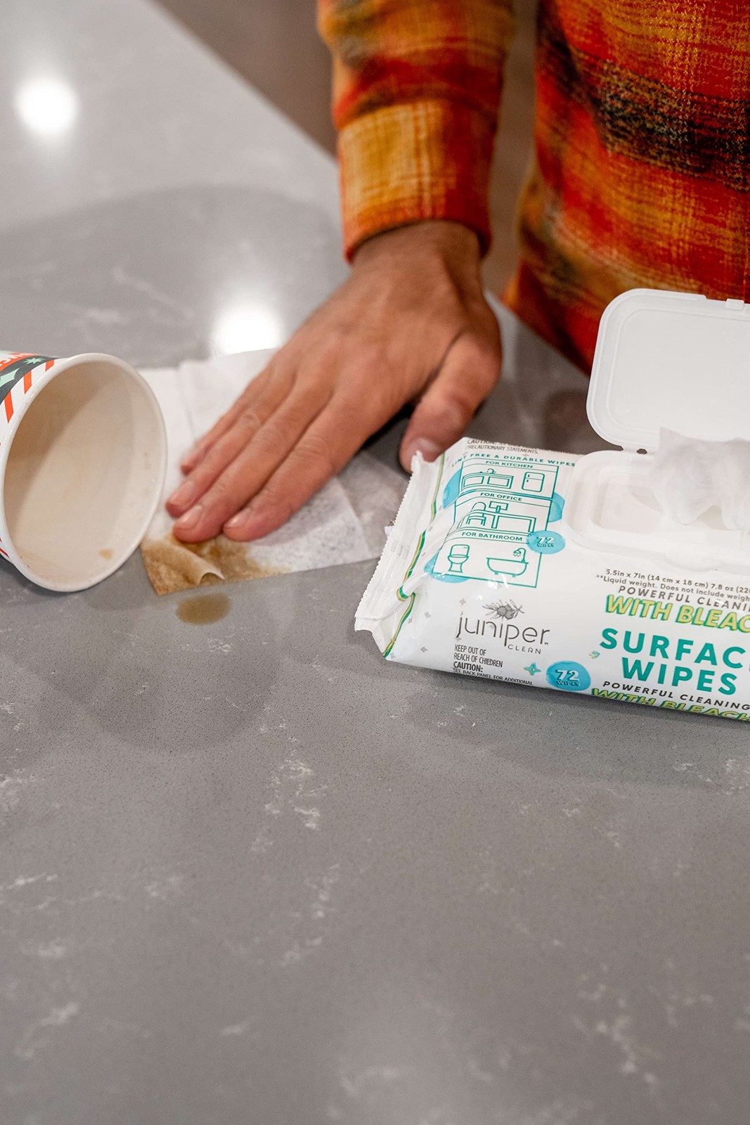 3 Pack Surface Cleaning Wipes with Bleach, All-Purpose Cleaner for Bathroom, …