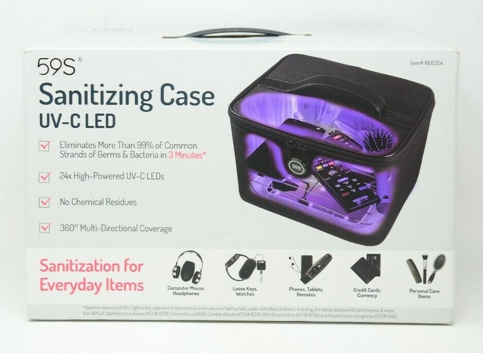 59S UV-C LED Sanitizing Case for Everyday Items 9.5″x7.5″x6″