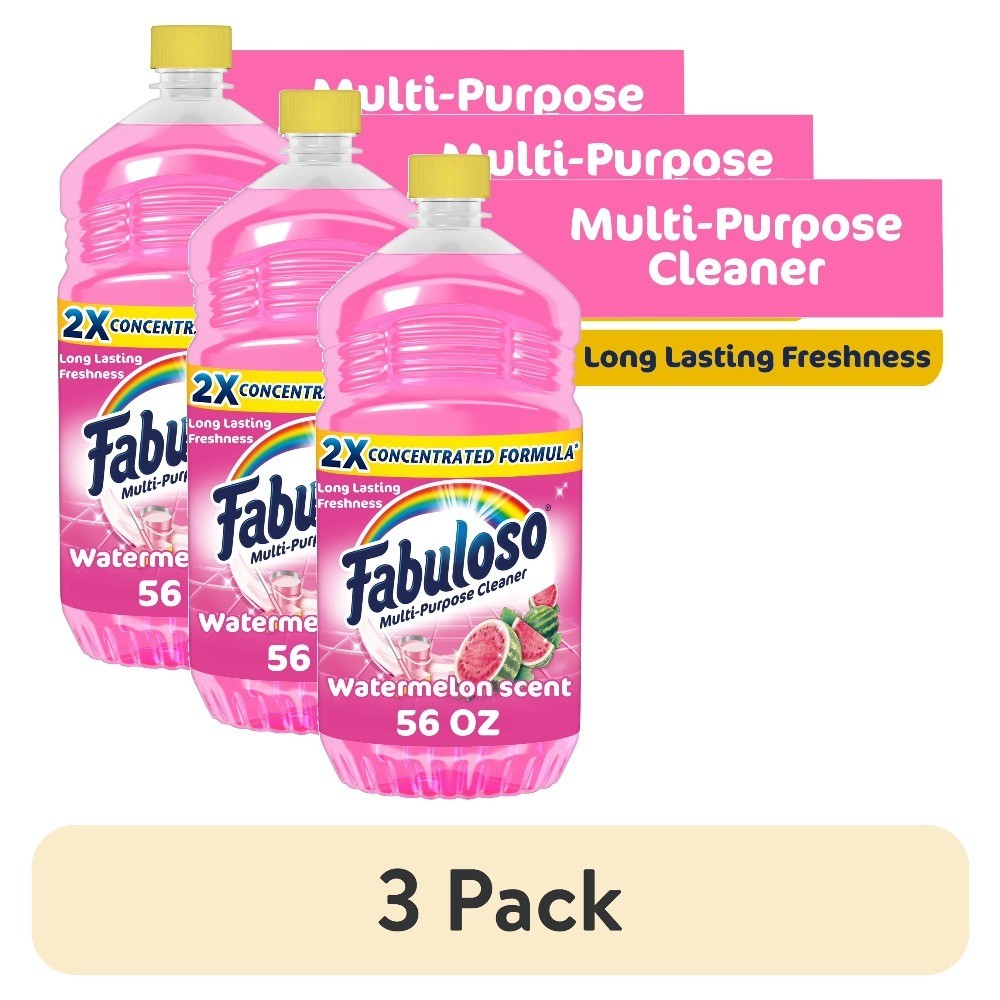 Multi Surface All Purpose Floor Cleaner Refill 56 fl oz Watermelon Scent 3 Pack