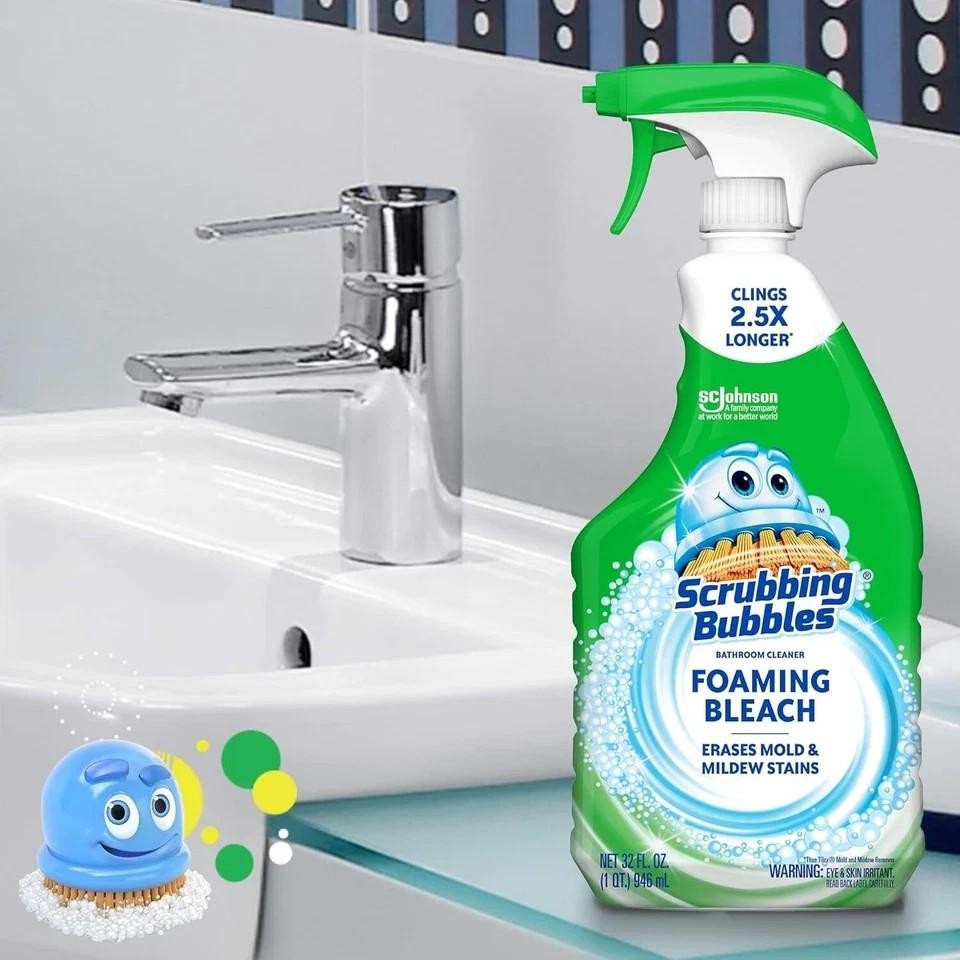 Scrubbing Bubbles Foaming Bleach Bathroom Cleaner, 32 Oz Spray