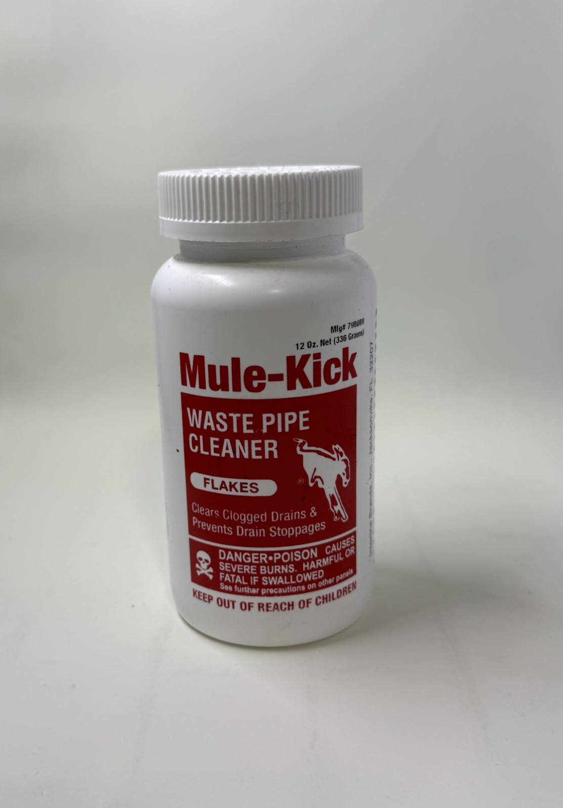 Mule-Kick Waste Pipe Cleaner Flakes Prevents Drain Stoppages Remover Made In USA