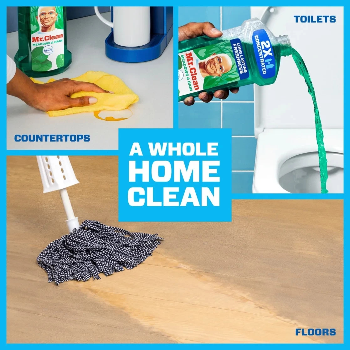 2X Concentrated Multi Surface All Purpose Cleaner Meadows Rain Scent 41oz