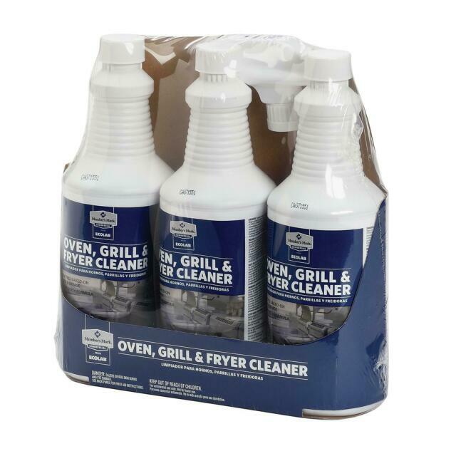 Member’s Mark Commercial Oven Grill and Fryer Surface Cleaner, 32oz – 3 Pack